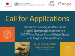 Call for Applications - Capacity Building on the Use of Digital Technologies under the AfCFTA to Foster Intra-African Trade and Regional Value Chains